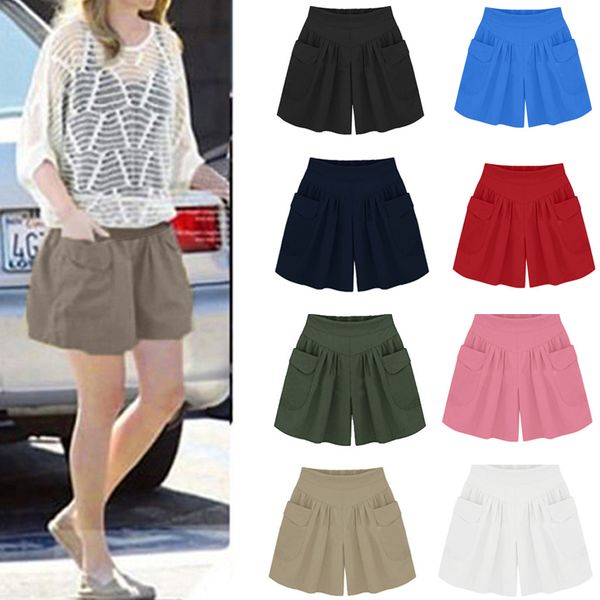 women solid loose short pants plus size cotton short pockets lady summer beach casual shorts # 25n, White;black
women solid loose short pants plus size cotton short pockets lady summer beach casual shorts # 25n, White;black
