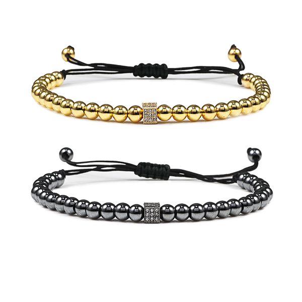 new men bracelet micro pave cz square copper beads bracelets bangles adjustable braided rope fashion women jewelry gift pulseira, Black
new men bracelet micro pave cz square copper beads bracelets bangles adjustable braided rope fashion women jewelry gift pulseira, Black