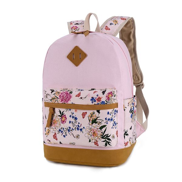 classic floral printed travel backpack for women canvas school backpack for teenager large capacity female
classic floral printed travel backpack for women canvas school backpack for teenager large capacity female
