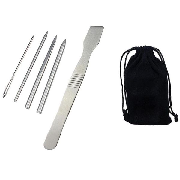 stainless steel umbrella needle set multi tool paracord stitching needles set stainless tool set