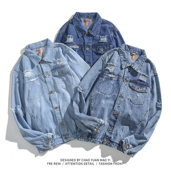 desinger men's denim jacket fashion new wild cool tide men's casual long-sleeved distressed denim jacket coat 3xl, Black;brown
desinger men's denim jacket fashion new wild cool tide men's casual long-sleeved distressed denim jacket coat 3xl, Black;brown