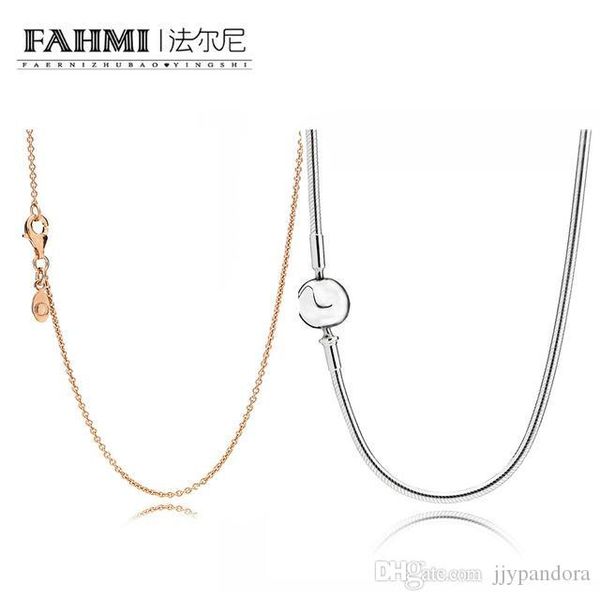 hywo 100% 925 sterling silver basic necklace rose gold fit diy pendant women exquisite fashion gift original jewelry wholesale
hywo 100% 925 sterling silver basic necklace rose gold fit diy pendant women exquisite fashion gift original jewelry wholesale