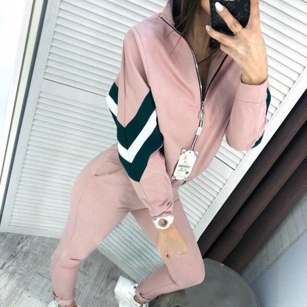europe and the united states autumn women's suit sports and leisure sweater set two-piece, White
europe and the united states autumn women's suit sports and leisure sweater set two-piece, White