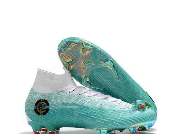 Quality original Bule White Soccer Cleats Mercurial Superfly VI 360 Elite FG Soccer Shoes CR7 Special Edition Football Boots
Quality original Bule White Soccer Cleats Mercurial Superfly VI 360 Elite FG Soccer Shoes CR7 Special Edition Football Boots