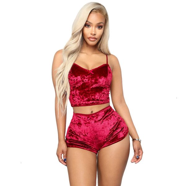 women s designer 2 piece sets women velvet tracksuit spaghetti straps crop mid shorts fashion night suits two piece outfits, Gray
women s designer 2 piece sets women velvet tracksuit spaghetti straps crop mid shorts fashion night suits two piece outfits, Gray