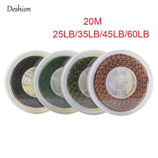 deshion 20 meters leadcore carp sinking braided fishing line 25lb 35lb 45lb 60lb leader line 12 strands high quality
deshion 20 meters leadcore carp sinking braided fishing line 25lb 35lb 45lb 60lb leader line 12 strands high quality