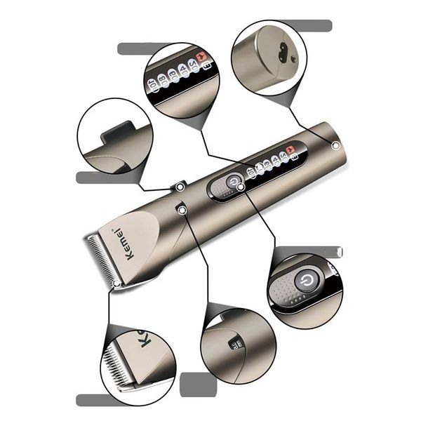 kemei km-1627 hair chest hair trimmer trimmer razor eu plug bwkf jduly