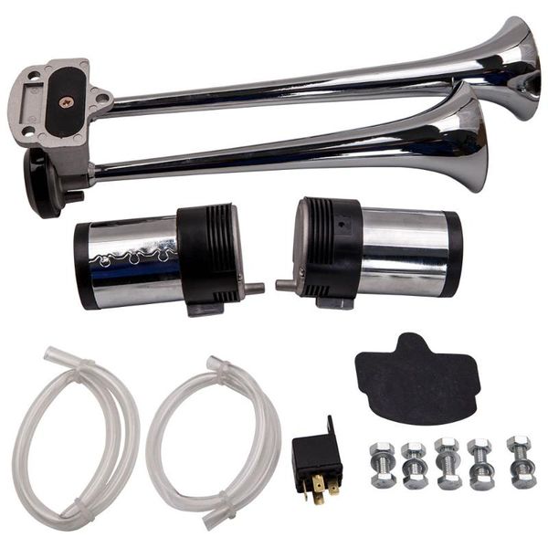 150db loud dual trumpet train air horn system kit for car/truck 12v w/ compressor 12v/24v
150db loud dual trumpet train air horn system kit for car/truck 12v w/ compressor 12v/24v