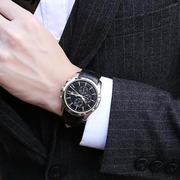 ruimas men's watch automatic mechanical watch fashion trend black technology waterproof multi-function men's, Slivery;brown
ruimas men's watch automatic mechanical watch fashion trend black technology waterproof multi-function men's, Slivery;brown
