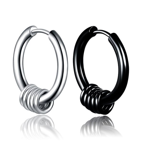 korean stainless steel hoop earrings for men women small circle round charm earrings homme jewelry, Golden;silver
korean stainless steel hoop earrings for men women small circle round charm earrings homme jewelry, Golden;silver
