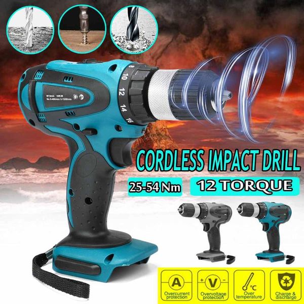 18v cordless electric impact drill rechargable 2 speed power electric screwdriver drill 13mm chuck for battery power tool
18v cordless electric impact drill rechargable 2 speed power electric screwdriver drill 13mm chuck for battery power tool