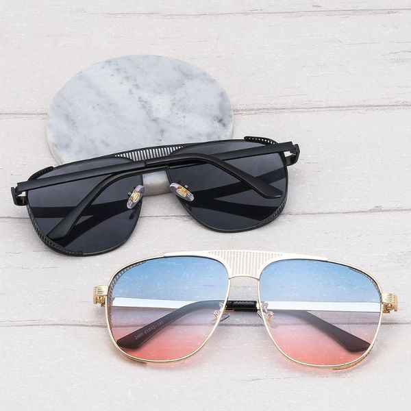 new brand retro metal frame classic box sunglasses men ultralight sunglasses in europe and the united states, Blue
new brand retro metal frame classic box sunglasses men ultralight sunglasses in europe and the united states, Blue