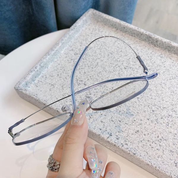 women's anti-pressure yoga curable frame myopia matching degree anti-blue glasses myopia glasses, Silver
women's anti-pressure yoga curable frame myopia matching degree anti-blue glasses myopia glasses, Silver