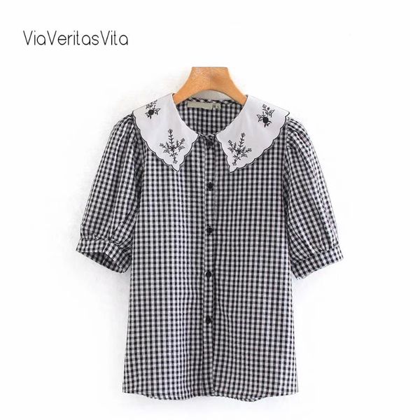 summe womens tops и blouses peter pan gology kawaii старинные женские рубашки блузки с коротким рукавом плед вышитые цветочные вершины, White
summe womens tops и blouses peter pan gology kawaii старинные женские рубашки блузки с коротким рукавом плед вышитые цветочные вершины, White