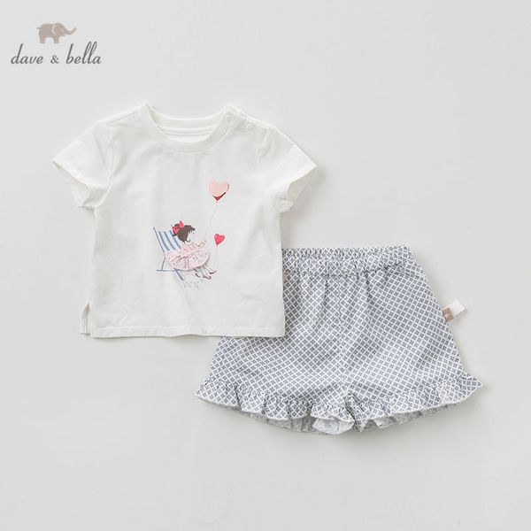 dave bella summer baby girl fashion clothing sets girls lovely short sleeve suits children print clothes t200414, White
dave bella summer baby girl fashion clothing sets girls lovely short sleeve suits children print clothes t200414, White