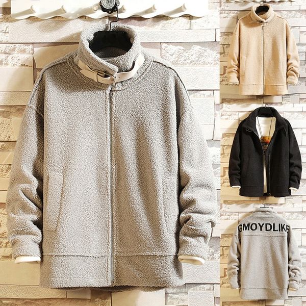 erkek mont veste homme chaqueta hombre coat men's autumn winter casual letter printing lamb woolen cotton-padded jacket coat, Black;brown
erkek mont veste homme chaqueta hombre coat men's autumn winter casual letter printing lamb woolen cotton-padded jacket coat, Black;brown