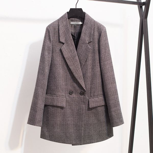 2019 spring and summer new korean version of the female body slimming casual suit plaid business small suit jacket, White;black
2019 spring and summer new korean version of the female body slimming casual suit plaid business small suit jacket, White;black