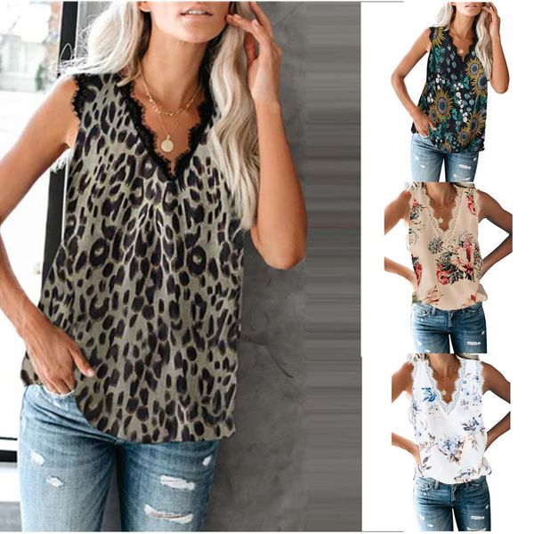 2020 bottoming vest t-shirt summer new v-neck eyelash lace sleeveless printed shirts loose fit women designer fashion tee, White
2020 bottoming vest t-shirt summer new v-neck eyelash lace sleeveless printed shirts loose fit women designer fashion tee, White