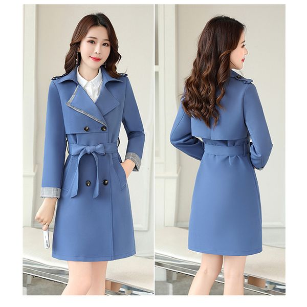 fashion windbreaker coat double-breasted women's coat nine-point sleeve in the long 2019 autumn casual trench trend, Tan;black
fashion windbreaker coat double-breasted women's coat nine-point sleeve in the long 2019 autumn casual trench trend, Tan;black