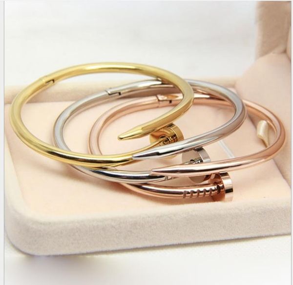 nail lovers bracelet without diamond rose gold bracelet quality titanium steel plated gold bracelet, Golden;silver
nail lovers bracelet without diamond rose gold bracelet quality titanium steel plated gold bracelet, Golden;silver