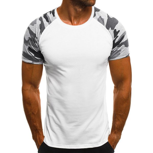 t shirt men casual slim camouflage printed short sleeve t shirt blouse summer tees c0514, White;black
t shirt men casual slim camouflage printed short sleeve t shirt blouse summer tees c0514, White;black