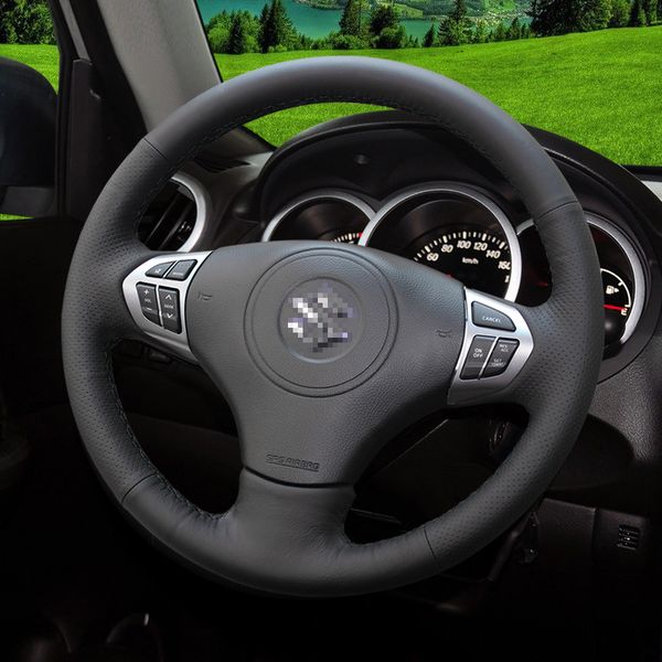 black hand-stitched artificial leather car steering wheel cover for for grand vitara sx4 car accessories
black hand-stitched artificial leather car steering wheel cover for for grand vitara sx4 car accessories