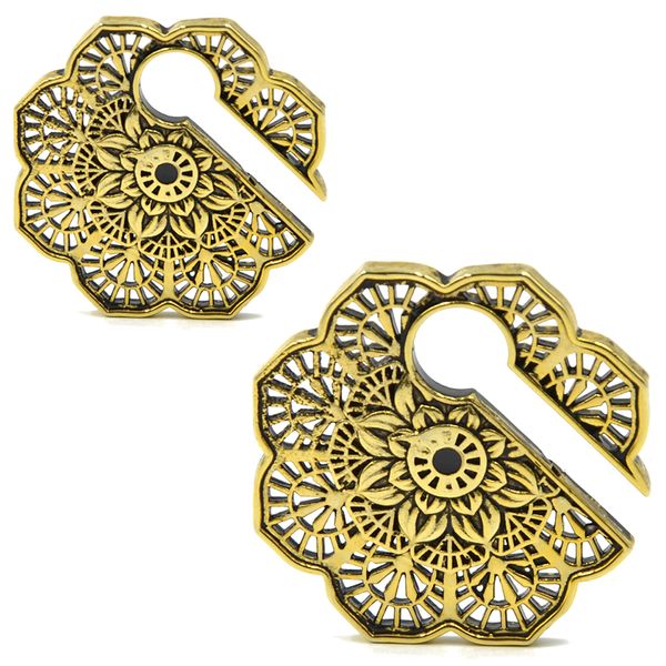 bog-pair tribal antique gold vintage mandala flower keyhole ear weight stretched lobe earrings new design ear expander for women, Slivery;golden
bog-pair tribal antique gold vintage mandala flower keyhole ear weight stretched lobe earrings new design ear expander for women, Slivery;golden