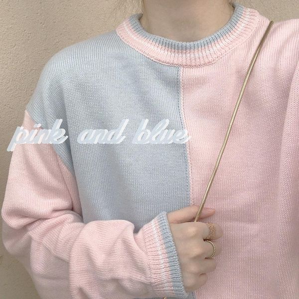 autumn women sweaters causal fashion o-neck loose pullovers korean chic pink mixed blue female knitted jumpers crocheted, White;black
autumn women sweaters causal fashion o-neck loose pullovers korean chic pink mixed blue female knitted jumpers crocheted, White;black