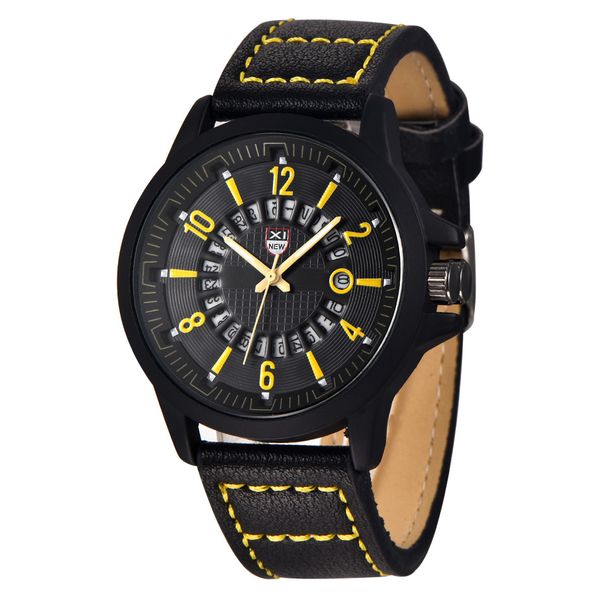 men's watch 2019 fashion men's leather band watches sport analog quartz date wrist watch hipping #03, Slivery;brown
men's watch 2019 fashion men's leather band watches sport analog quartz date wrist watch hipping #03, Slivery;brown