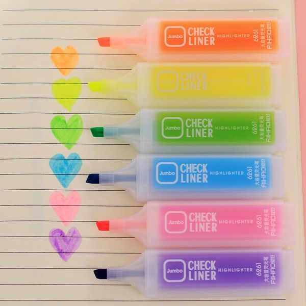 colorful fluorescent pen oblique highlighters fashion watercolor pens kawaii marker pen painting pens stationery writing supplies, Black;red
colorful fluorescent pen oblique highlighters fashion watercolor pens kawaii marker pen painting pens stationery writing supplies, Black;red