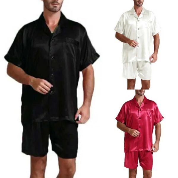 мужские solid color home wear мужские пижамы костюм комфортная главная услуги, Gray