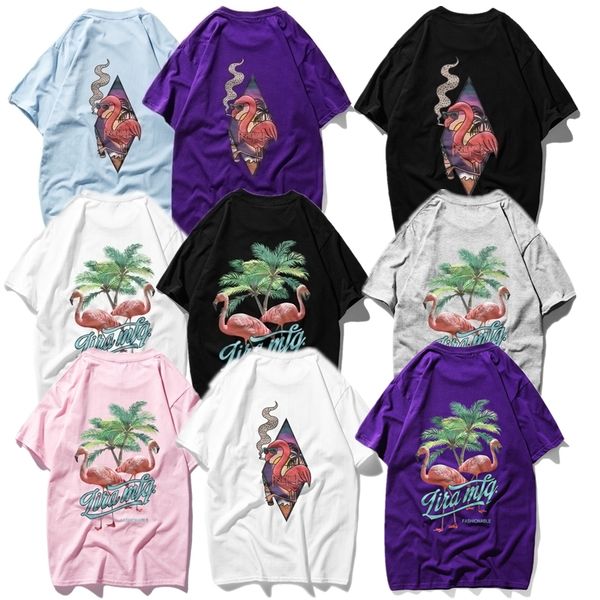 men tees tide brand men t shirts summer new t-shirt street hip hop insulated flamingo print short sleeve z331, White;black
men tees tide brand men t shirts summer new t-shirt street hip hop insulated flamingo print short sleeve z331, White;black