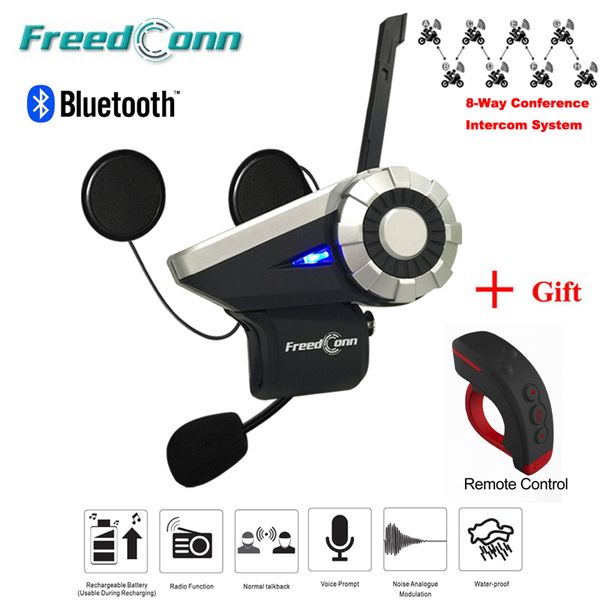 t-rex full duplex motorcycle group talk system 1500m 8-way communicate fm radio bluetooth helmet intercom headset + l3 remote
t-rex full duplex motorcycle group talk system 1500m 8-way communicate fm radio bluetooth helmet intercom headset + l3 remote