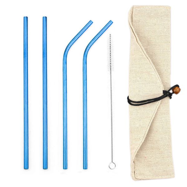 6 pieces rainbow eco friendly stainless steel straw reusable metal straw metal with brush & bag bar tools print logo
6 pieces rainbow eco friendly stainless steel straw reusable metal straw metal with brush & bag bar tools print logo