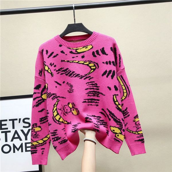 2019 new fashion womens designer sweaters female long sleeve knit warm women sweater luxury designer sweater autumn loose, White;black
2019 new fashion womens designer sweaters female long sleeve knit warm women sweater luxury designer sweater autumn loose, White;black