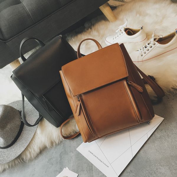 new korean fashion simple backpack women's bag casual retro pu small backpack school bag college style luxury
new korean fashion simple backpack women's bag casual retro pu small backpack school bag college style luxury