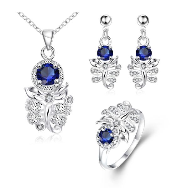 adorable jewelry silver white crystal blue cubic zirconia pendant earrings ring party wedding jewelry sets for women s2005
adorable jewelry silver white crystal blue cubic zirconia pendant earrings ring party wedding jewelry sets for women s2005