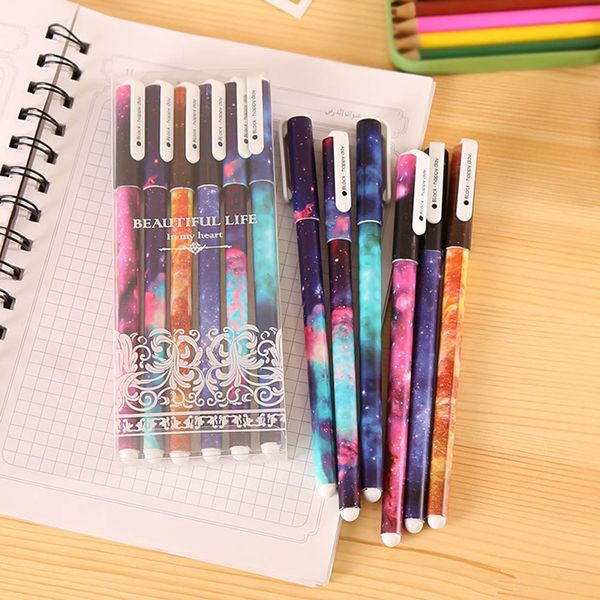 6 pcs/box creative star night color gel ink pen boligrafos kawaii gel pens boligrafos kawaii school supplies wholesale
6 pcs/box creative star night color gel ink pen boligrafos kawaii gel pens boligrafos kawaii school supplies wholesale