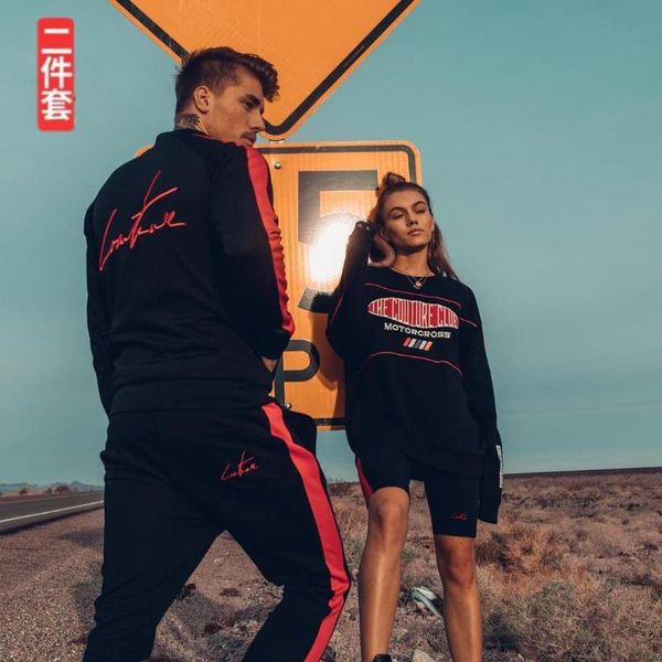 sports fitness spring and autumn coat men's fashion korean-style trend slim fit handsome jacket suits pants two-piece set, White;black
sports fitness spring and autumn coat men's fashion korean-style trend slim fit handsome jacket suits pants two-piece set, White;black