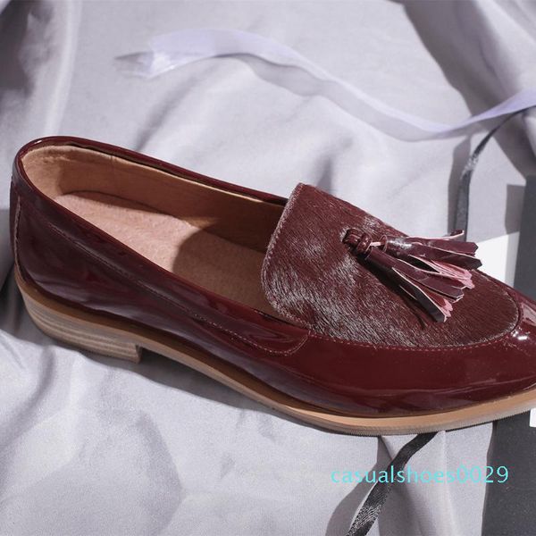 women's genuine leather horsehair patchwork slip-on flats loafers leisure soft comfortable espadrilles fringe casual shoes women c29, Black
women's genuine leather horsehair patchwork slip-on flats loafers leisure soft comfortable espadrilles fringe casual shoes women c29, Black