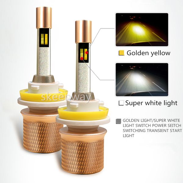 2xd1s d2s auto led headlight for philips chip 90w 11000lm two color tricolor led 3000k 4300k 6000k car fog lamp 9005 9006 bulbs
2xd1s d2s auto led headlight for philips chip 90w 11000lm two color tricolor led 3000k 4300k 6000k car fog lamp 9005 9006 bulbs