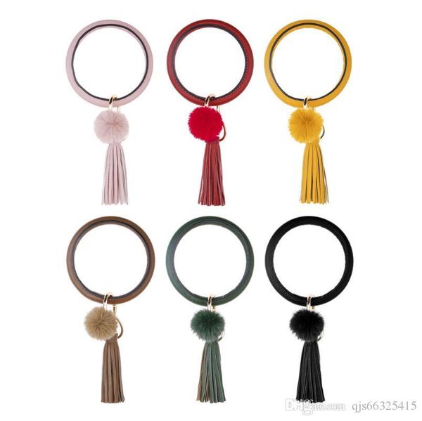 tassel bracelet key chain big circle anti-loss pu leather bracelet fur golfer ring key ring, Black
tassel bracelet key chain big circle anti-loss pu leather bracelet fur golfer ring key ring, Black