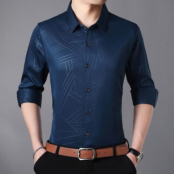 new fashion casual men shirt long sleeve jacquard weave slim fit shirt men cotton mens dress shirts clothes, White;black
new fashion casual men shirt long sleeve jacquard weave slim fit shirt men cotton mens dress shirts clothes, White;black