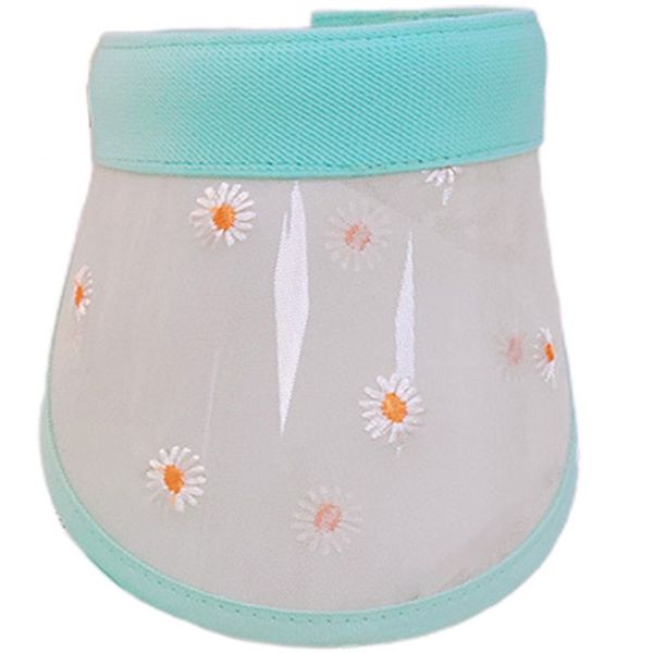 women girls summer empty sun visor cap daisy sunflower embroidery mesh clear wide brim sunscreen beach cap, Blue;gray
women girls summer empty sun visor cap daisy sunflower embroidery mesh clear wide brim sunscreen beach cap, Blue;gray