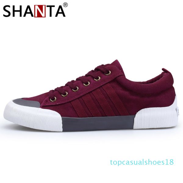 shanta 2019 men canvas shoes fashion solid color men vulcanized shoes lace-up white casual shoes men sneakers chaussure homme, Black
shanta 2019 men canvas shoes fashion solid color men vulcanized shoes lace-up white casual shoes men sneakers chaussure homme, Black