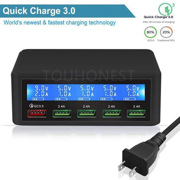 50w quick qc 3.0 charge 5 port smart lcd usb charger adapter station fast charger for iphone 7 samsung s10 xiaomi phone charger
50w quick qc 3.0 charge 5 port smart lcd usb charger adapter station fast charger for iphone 7 samsung s10 xiaomi phone charger