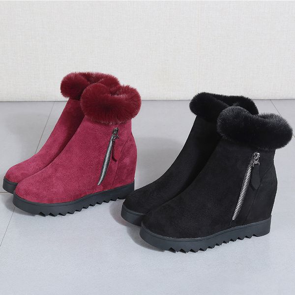 brand women's shoes boots-women winter footwear booties woman 2019 low heel zipper round toe australia clogs platform fashion, Black
brand women's shoes boots-women winter footwear booties woman 2019 low heel zipper round toe australia clogs platform fashion, Black