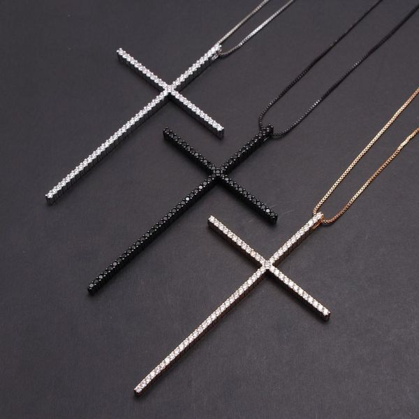 cz zircon big cross pendant necklace for men women gift punk cool hip hop gold/silver/black chain necklace religion jewelry accessories 2020
cz zircon big cross pendant necklace for men women gift punk cool hip hop gold/silver/black chain necklace religion jewelry accessories 2020