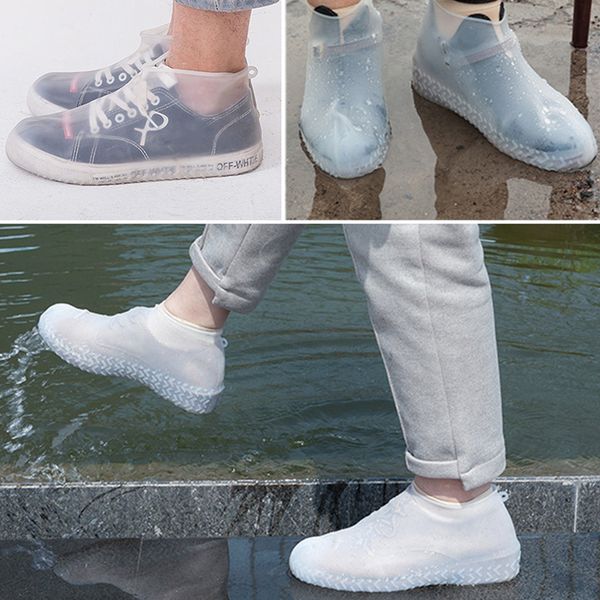 1 pair reusable latex waterproof shoes reusable rain gear boots snow shoe covers overshoes s/m/l covers slip-resistant rubber
1 pair reusable latex waterproof shoes reusable rain gear boots snow shoe covers overshoes s/m/l covers slip-resistant rubber