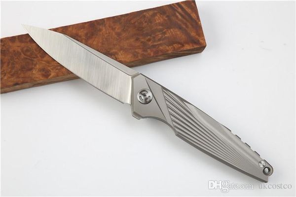 3.74 Inch High END M390 Folding Tactical Knife M390 60-62HRC Satin Blade Titanium Handle Outdoor Pocket Hunting Gift Knives P806F
3.74 Inch High END M390 Folding Tactical Knife M390 60-62HRC Satin Blade Titanium Handle Outdoor Pocket Hunting Gift Knives P806F